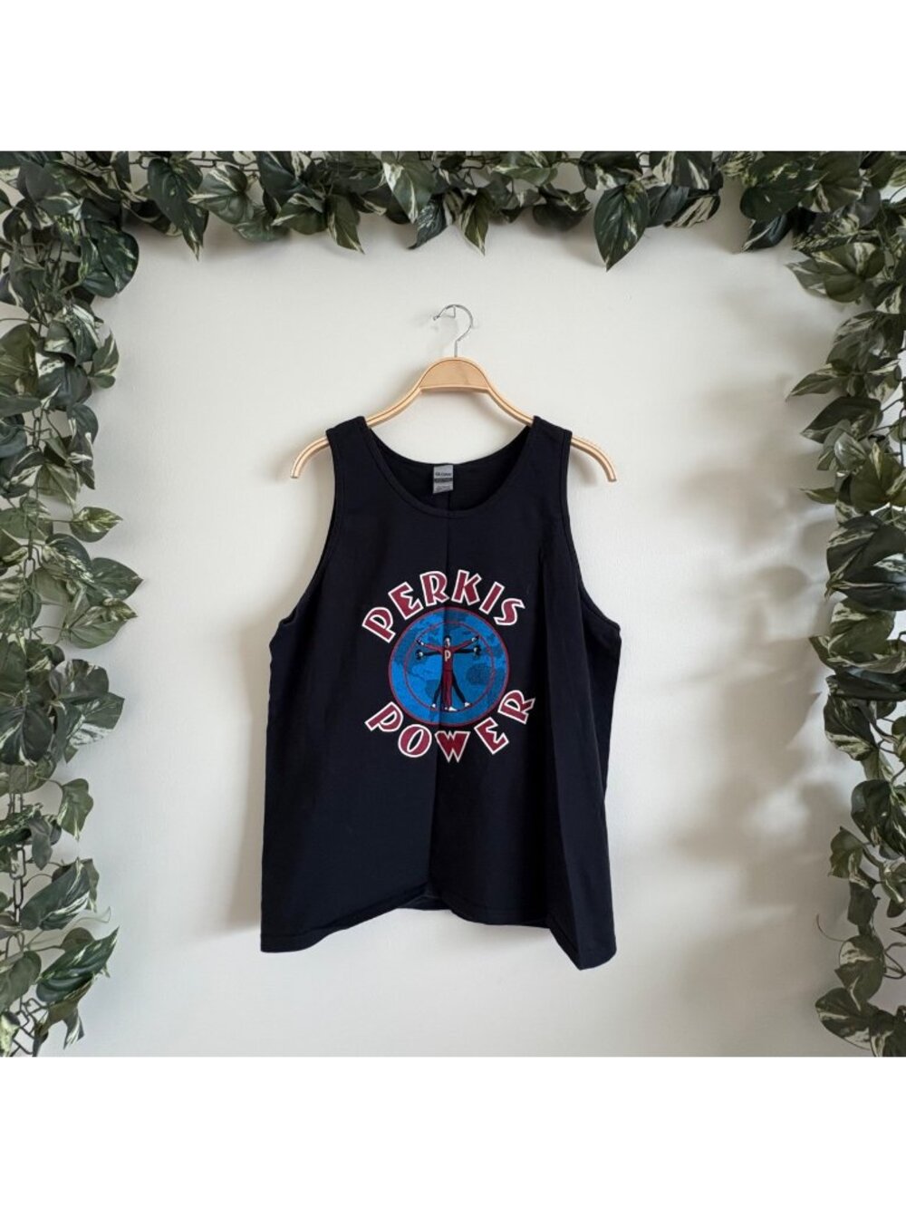 Gildan Ultra Cotton Perkis Power Graphic Sleeveless Tank Top Men’s Size L
